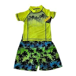 NWT Body Glove 2 PC Swim Shirt & Swim Short‎ Set; Boys; Size 5